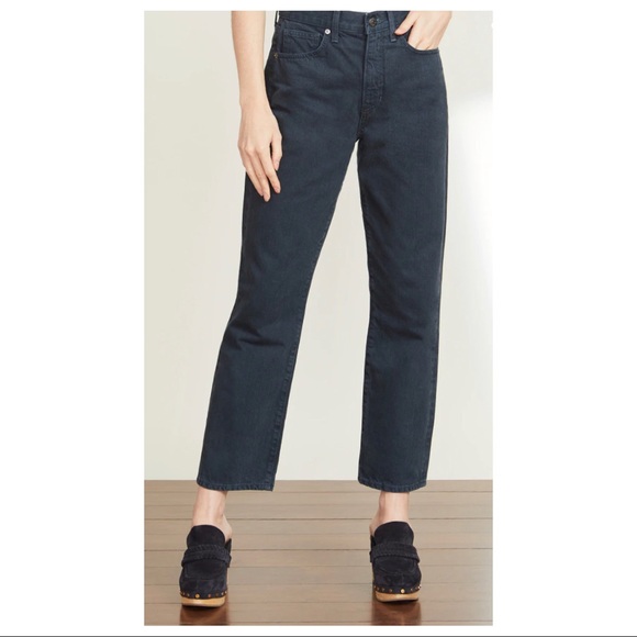 Veronica Beard Ryleigh High Rise Slim Straight Jeans, Petrol Wash, Size 27. NWT - Picture 6 of 13